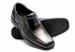  Black Men's Leather Shoe Stock Photo