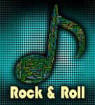 Rock And Roll Represents Sound Track And Acoustic Stock Photo