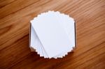 Business Card Stack Stock Photo