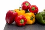 Colorful Bell Peppers Stock Photo