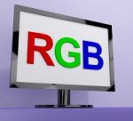 RGB Screen Stock Photo