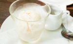 Glass Of Vanilla Ice Cream Affogato Coffee Stock Photo