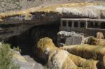 Puente Del Inca Over The River Stock Photo