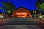 Fushimi Inari At Dusk In Kyoto Stock Photo