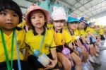 Kindergarten Students Visit The Zoo, In The Jul 15, 2016. Bangkok Thailand Stock Photo