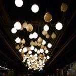 Lamps Decorated On Ceiling Stock Photo