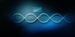 2d Render Of Dna Structure, Abstract Background Stock Photo