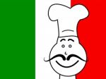 Italy Chef Represents Cooking In Kitchen And Chefs Stock Photo