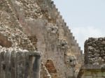 Mayan Temple Stairs Stock Photo