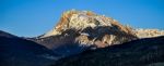 View Of The Dolomites From Villanders Stock Photo