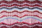 Colorful Knitted Scarf Texture Stock Photo