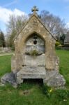 Picturesque Wyck Rissington Village In The Cotswolds Stock Photo