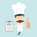 Cartoon Chef Illustration Stock Photo