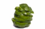 Green Bell Pepper Stock Photo