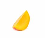 Ripe Mango Isolated On The White Background Stock Photo