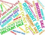 Discount Sale Represents Words Clearance And Cheap Stock Photo