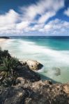 Frenchmans Beach On Stradbroke Island, Queensland Stock Photo