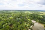 The Helicopter Shot From Dhaka, Bangladesh Stock Photo