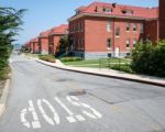 Colonial Architecture, San Francisco, Presidio Hill Stock Photo