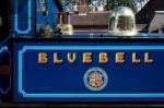 Partial View Bluebell Steam Engine At Sheffield Park Station Stock Photo