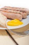 Traditional German Wurstel Sausages Stock Photo