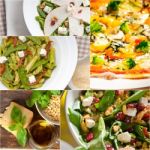 Healthy And Tasty Italian Food Collage Stock Photo