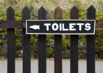 Toilets Sign Stock Photo