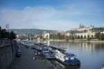 View From The Cechuv Bridge In Prague Stock Photo