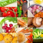 Hearthy Vegetables Collage Composition Stock Photo