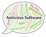 Antivirus Software Indicates Application Shielding And Security Stock Photo