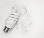 Broken Light Bulb Stock Photo