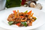 Chinese Beef And Vegetables Stock Photo