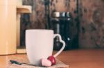 Cup With The Water Heater Stock Photo