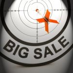 Big Sale Shows Promotion Offers Reductions And Savings Stock Photo