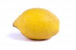 Lemon On White Stock Photo