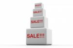 Sale Cube  Stock Photo