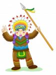 Red Indian Chief Stock Photo