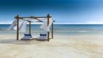 Tent On The Beach Stock Photo