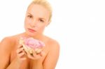 Naked Woman With Roses Stock Photo