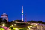 Seoul Tower,namsan Tower In Korea Stock Photo