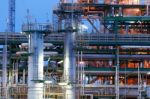 Chemical Plant Structure Stock Photo