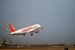 Takeoff Of A Plane Of Low Cost Airline Stock Photo