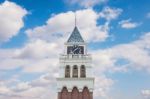 Clock Tower,everland Theme Park. Korea Stock Photo