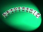 Leadership Letters Mean Guidance Influence And Management Stock Photo