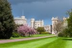 Scenic View Of Windsor Castle Stock Photo