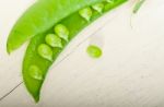 Hearthy Fresh Green Peas Stock Photo