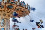 London, Uk - December 9 : Carousel At Winter Wonderland Hyde Par Stock Photo