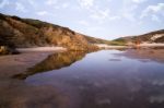 Beautiful Beach In Portugal Stock Photo