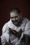 Scary Evil Clown Stock Photo