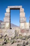 Colorful Valley Of Quebrada De Humahuaca, Central Andes Altiplan Stock Photo